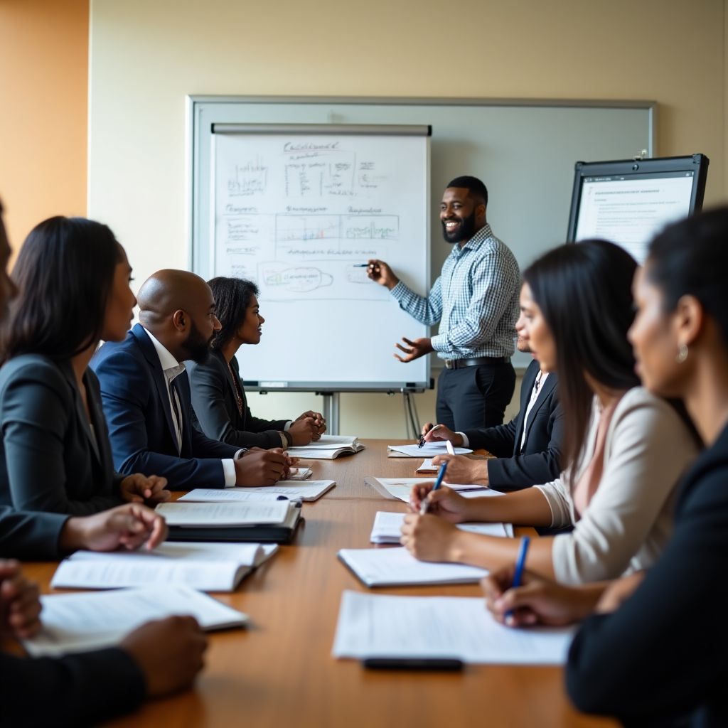 Financial workshop in session