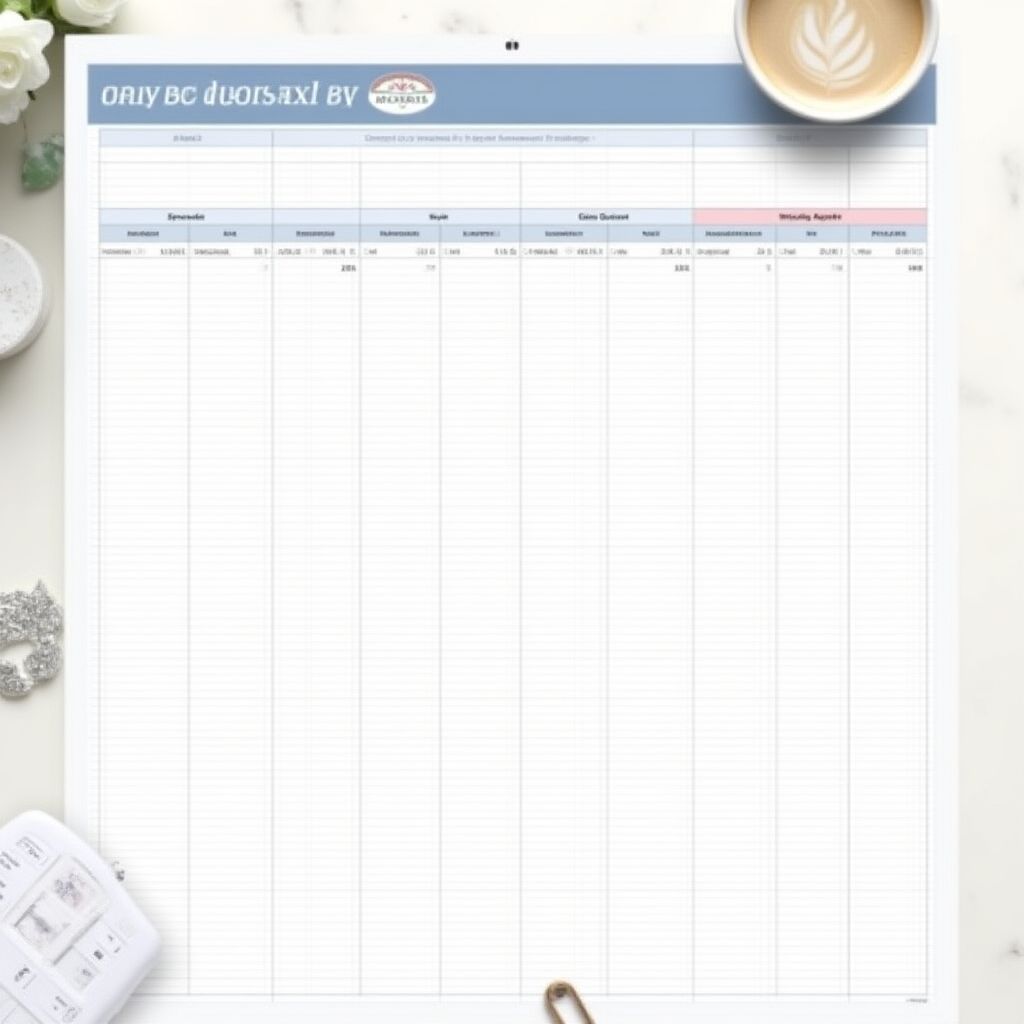 Household budget template
